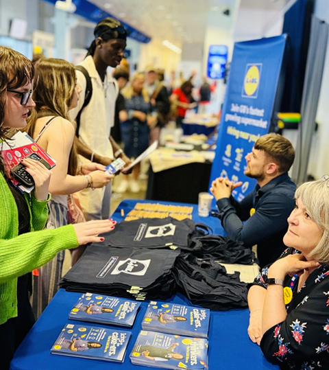 Candidates attending a Jobs Fair