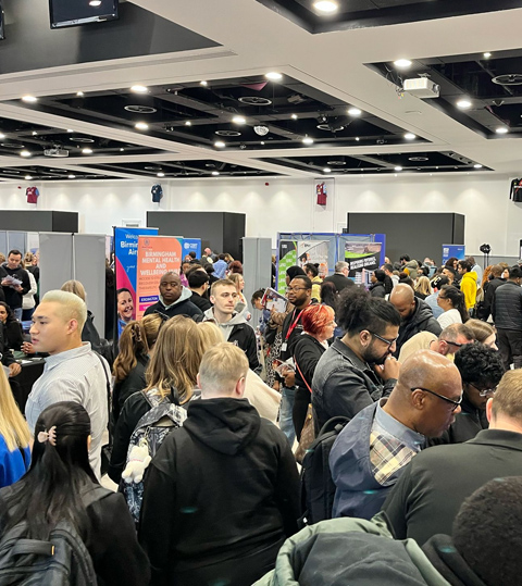 Candidates attending a Jobs Fair