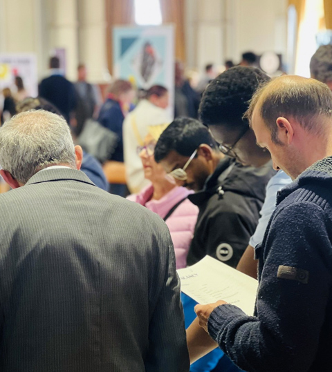 Candidates attending a Jobs Fair