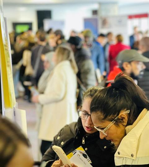 Candidates attending a Jobs Fair