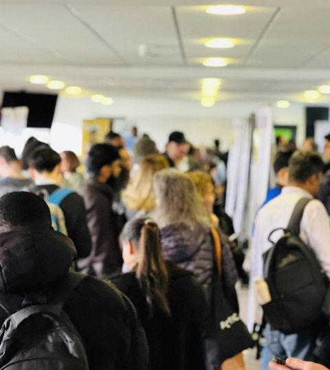 Candidates attending a Jobs Fair