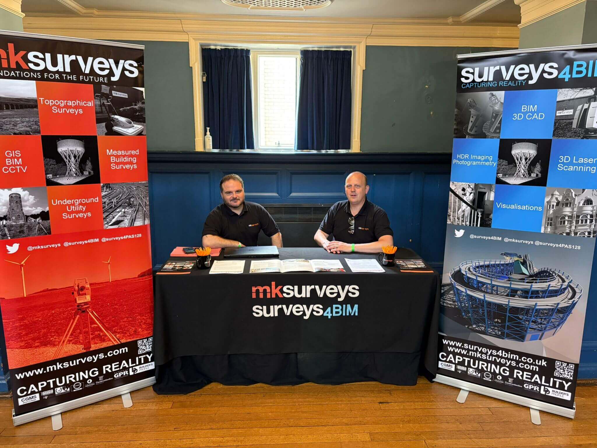 An employer stand at a Job Fair