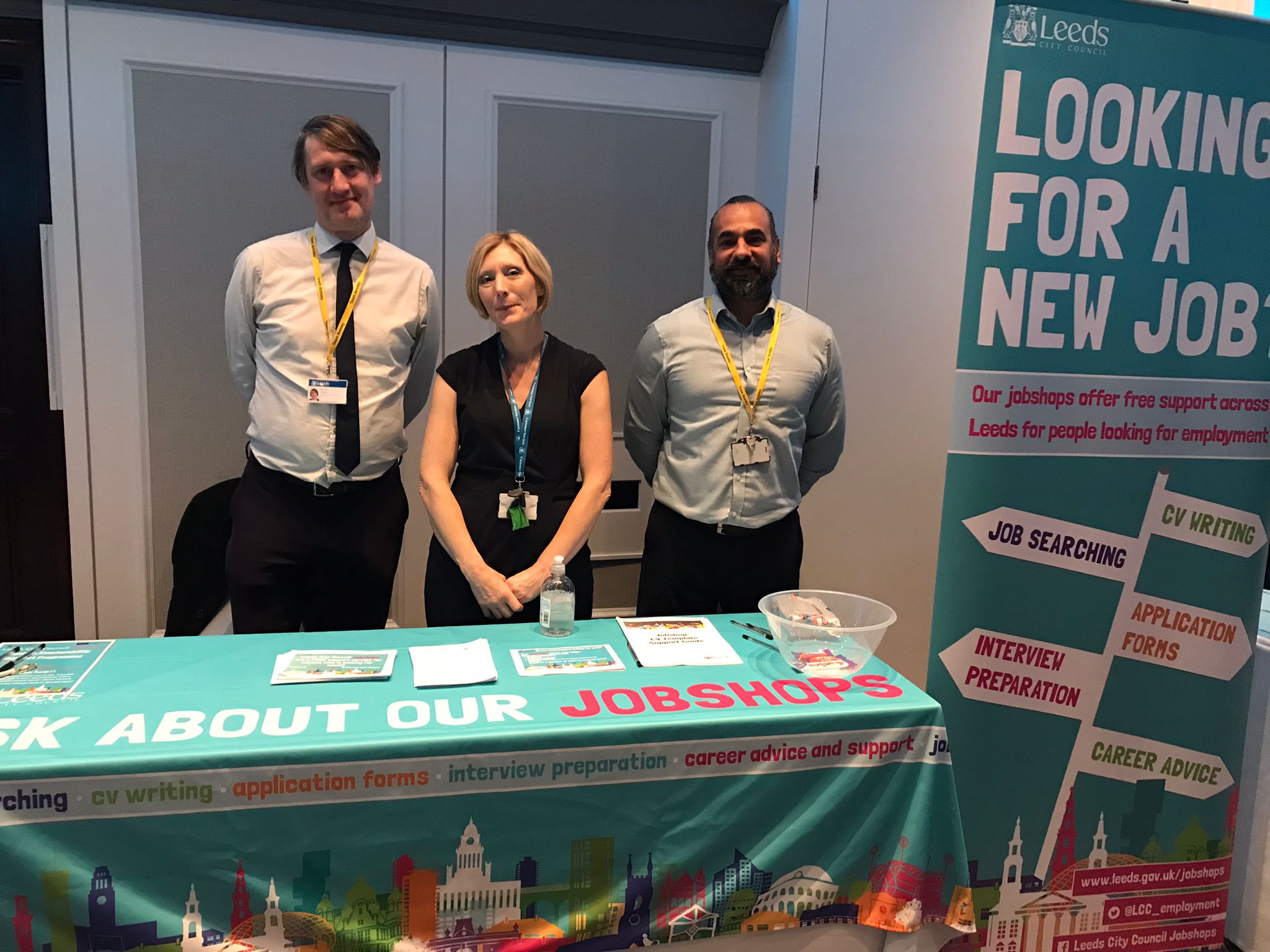 Leeds City Council Job Shops at our event in Leeds