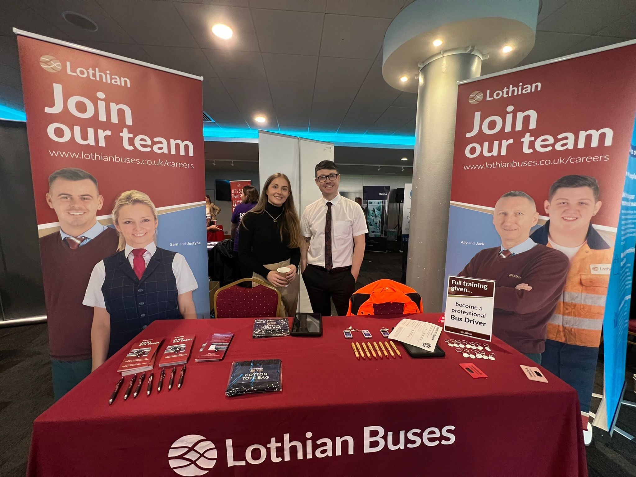 Lothian Buses at our event in Edinburgh