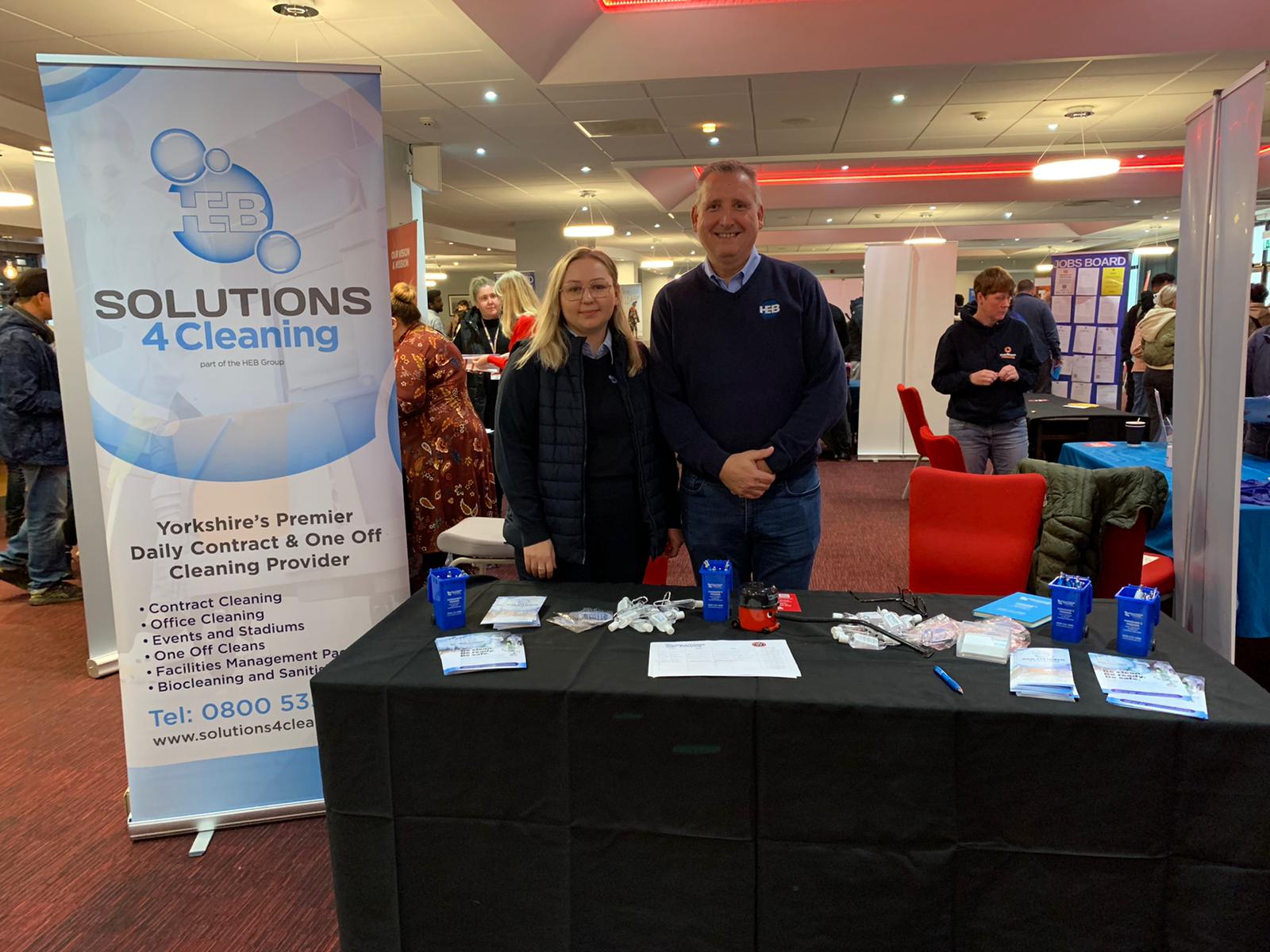 Solution 4 cleaning at our event in Sheffield