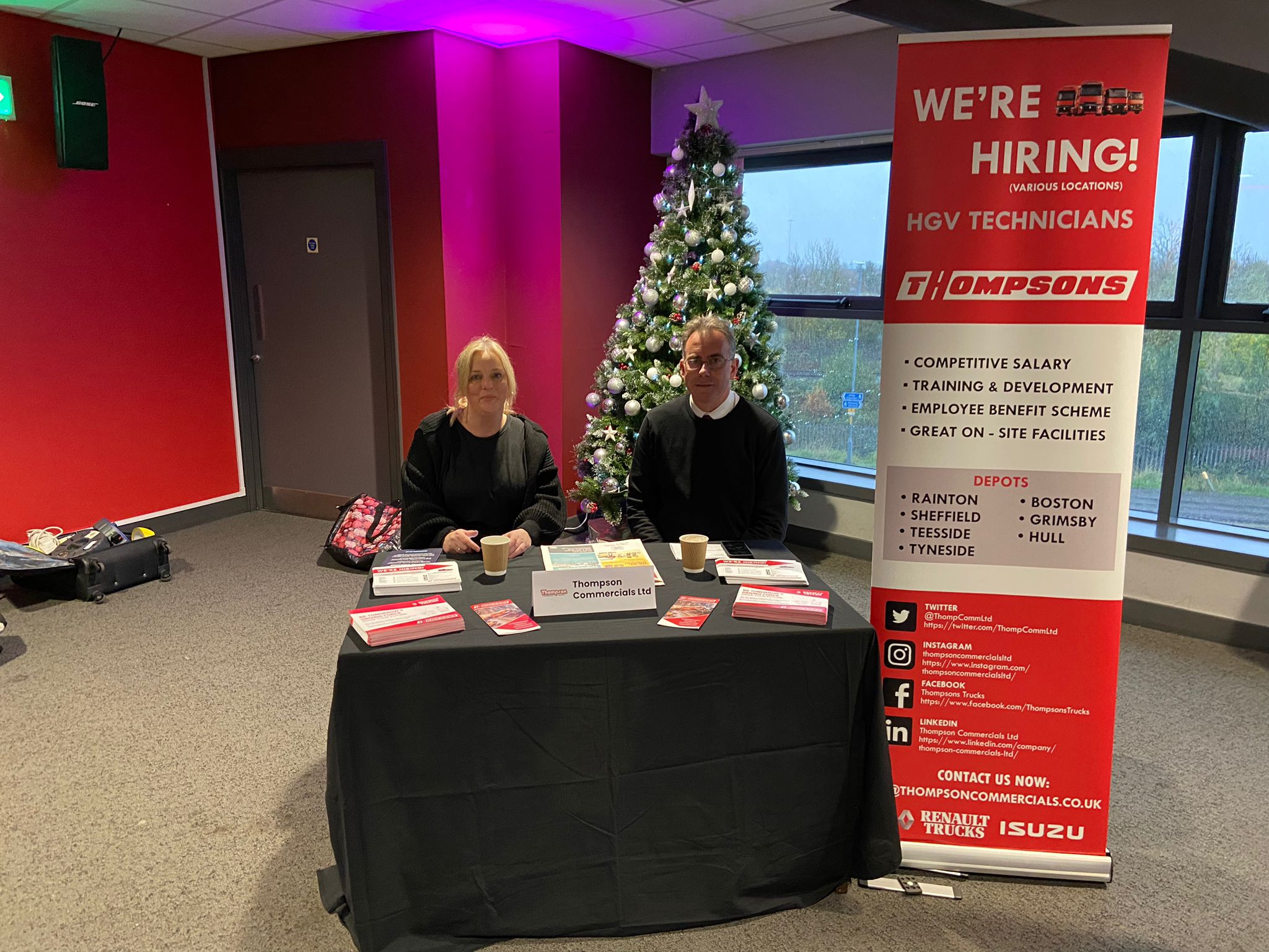 Thompson Commercials at our event in Middlesbrough
