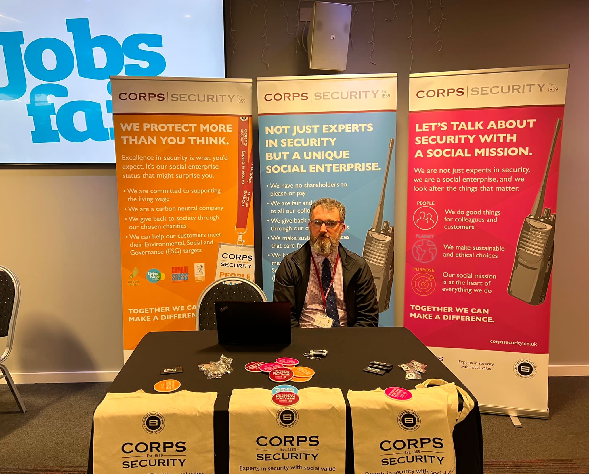 CORPS SECURITY at our event in Newport