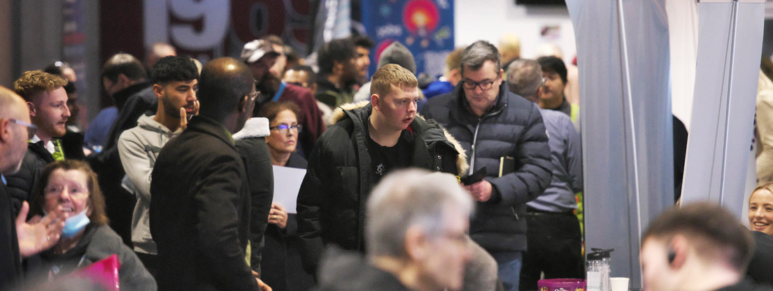 Mobile phones and LinkedIn at the Jobs Fair