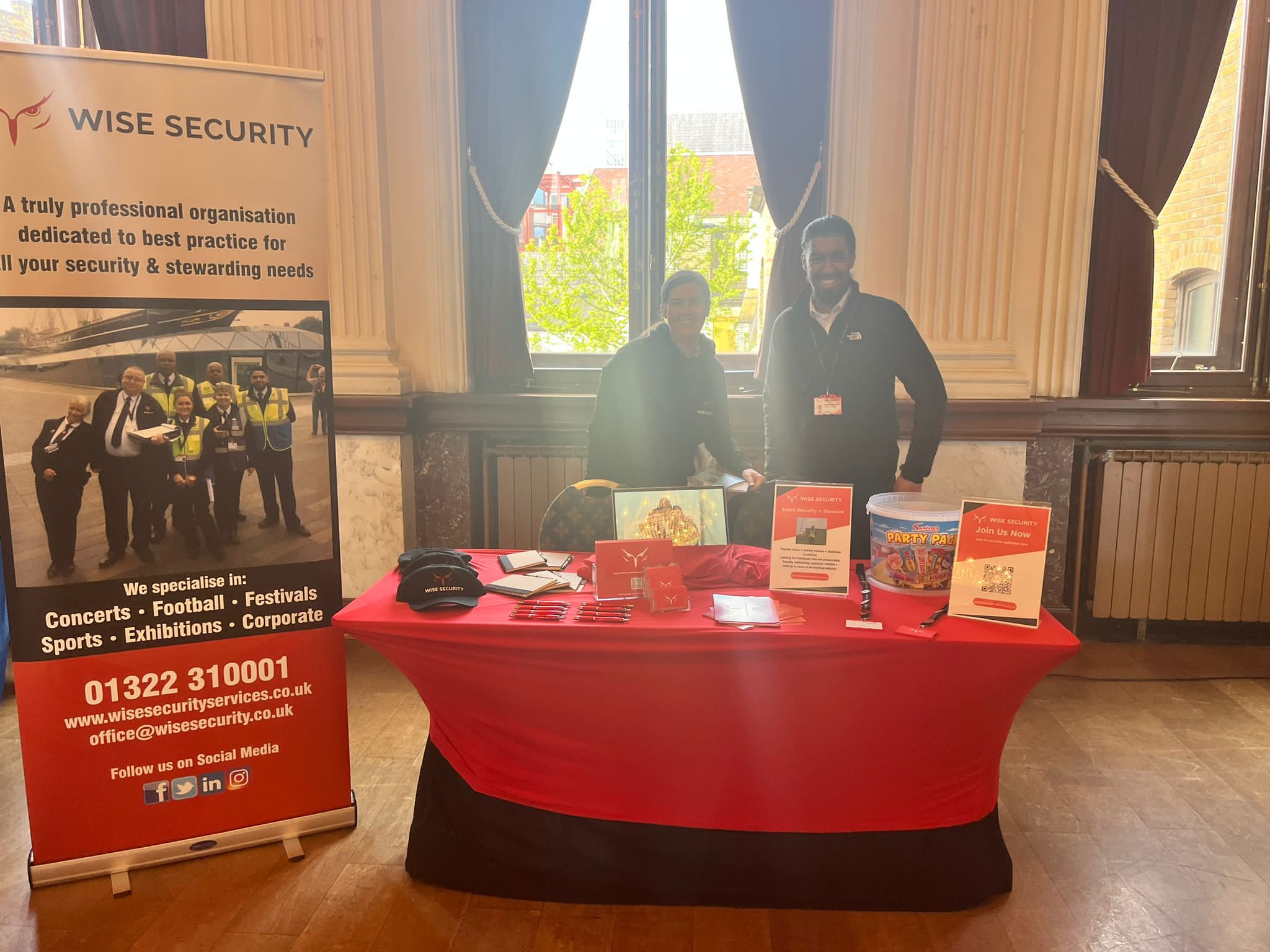 Wise Security at our event in East London