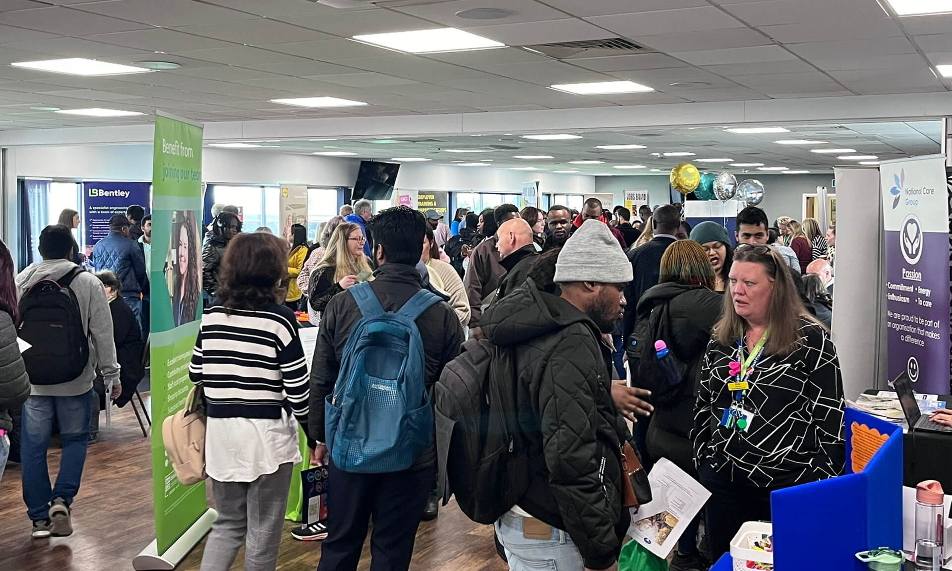 Gloucester & Cheltenham Jobs Fair in action