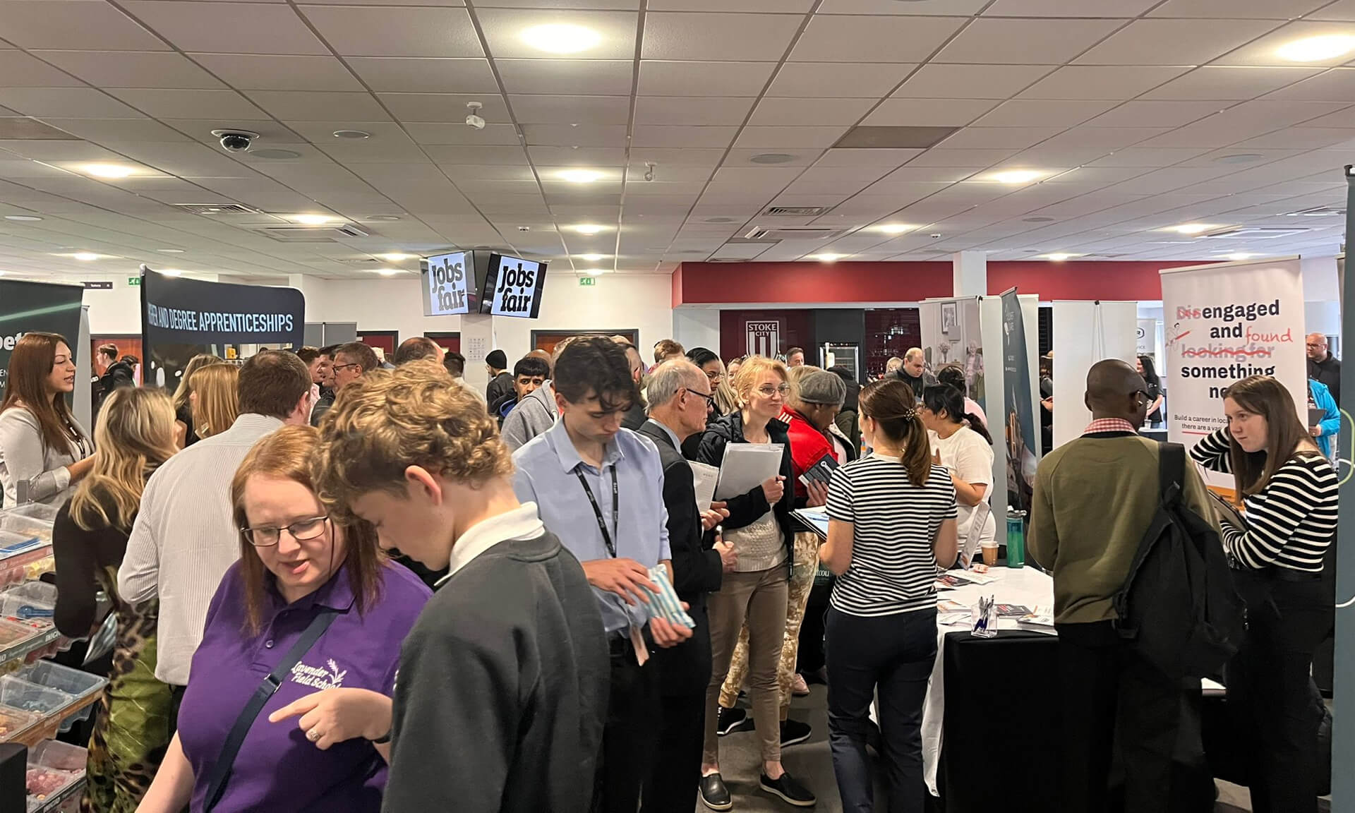 Stoke-on-Trent Jobs Fair in action