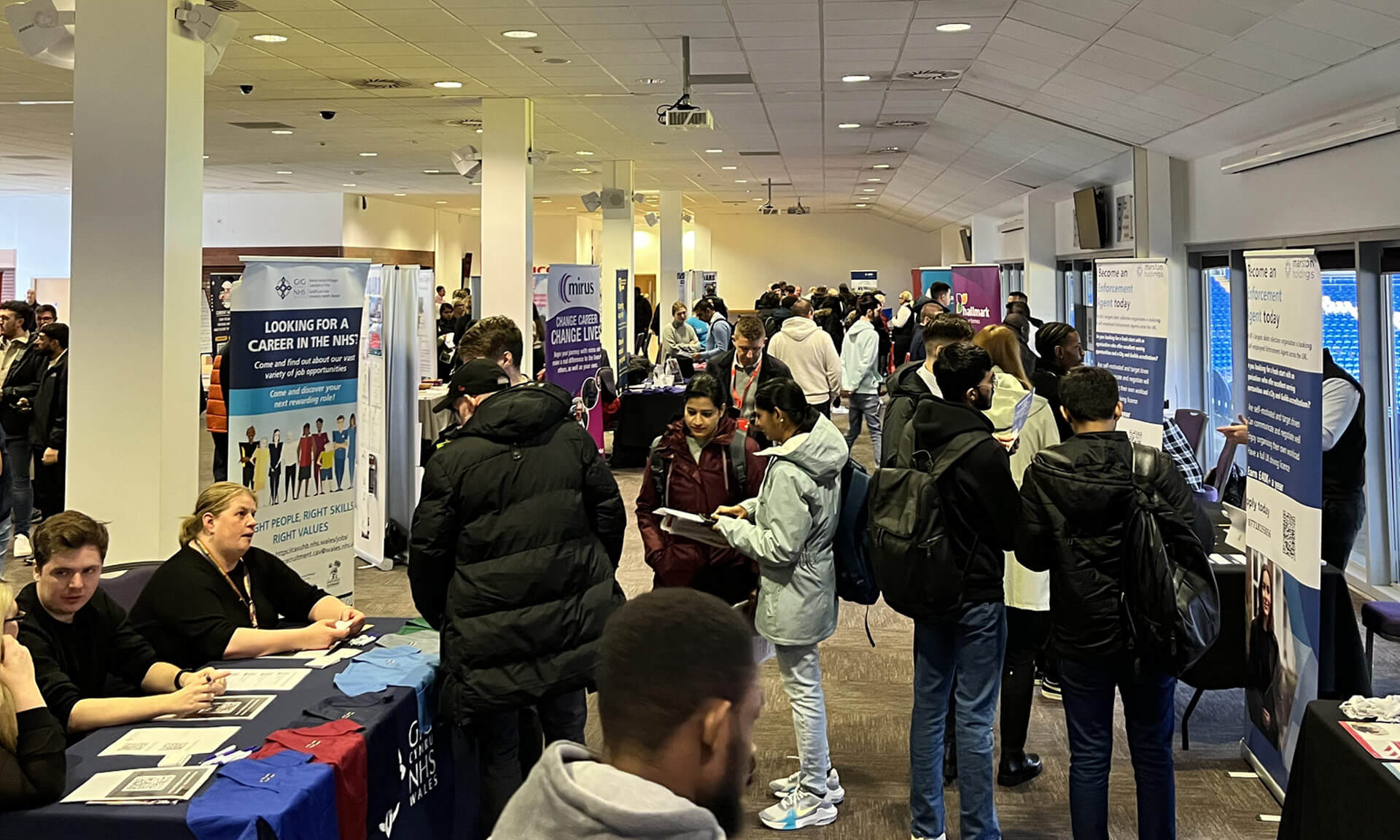 Cardiff Jobs Fair in action