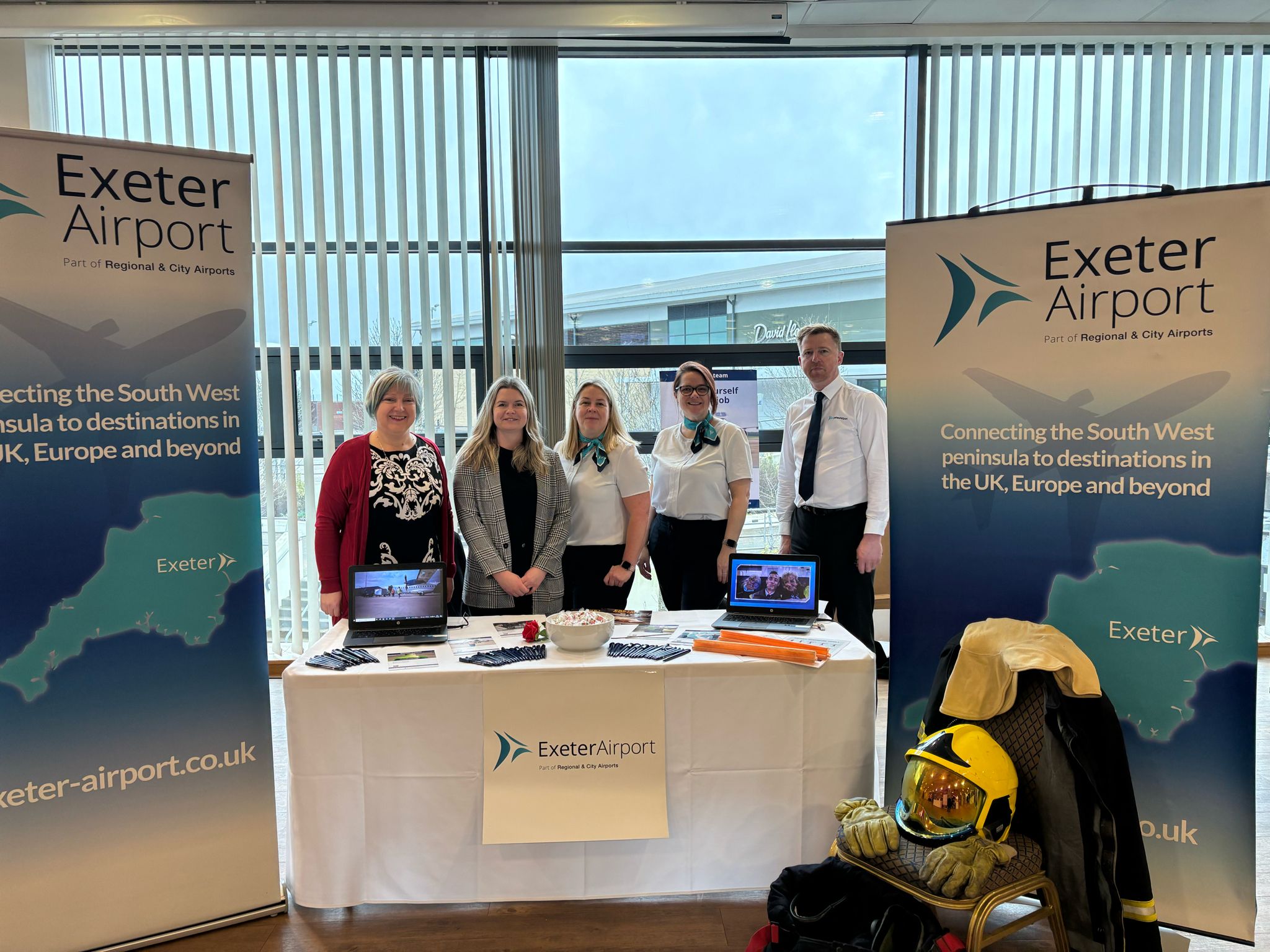 Exeter Airport at our event in Exeter