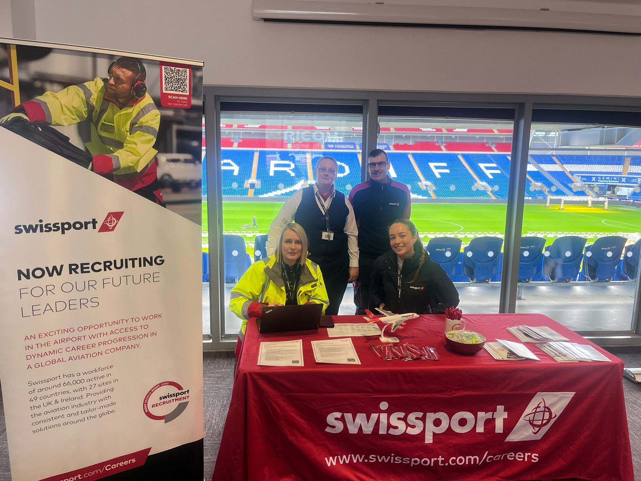 Swissport at our event in Cardiff