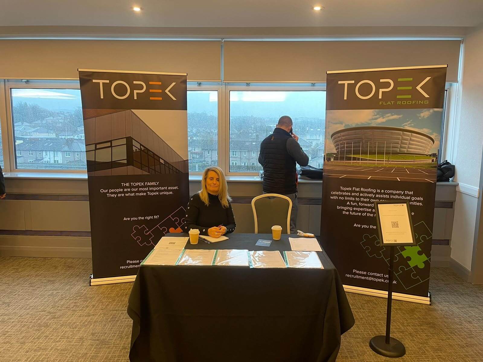 Topek Construction at our event in Glasgow