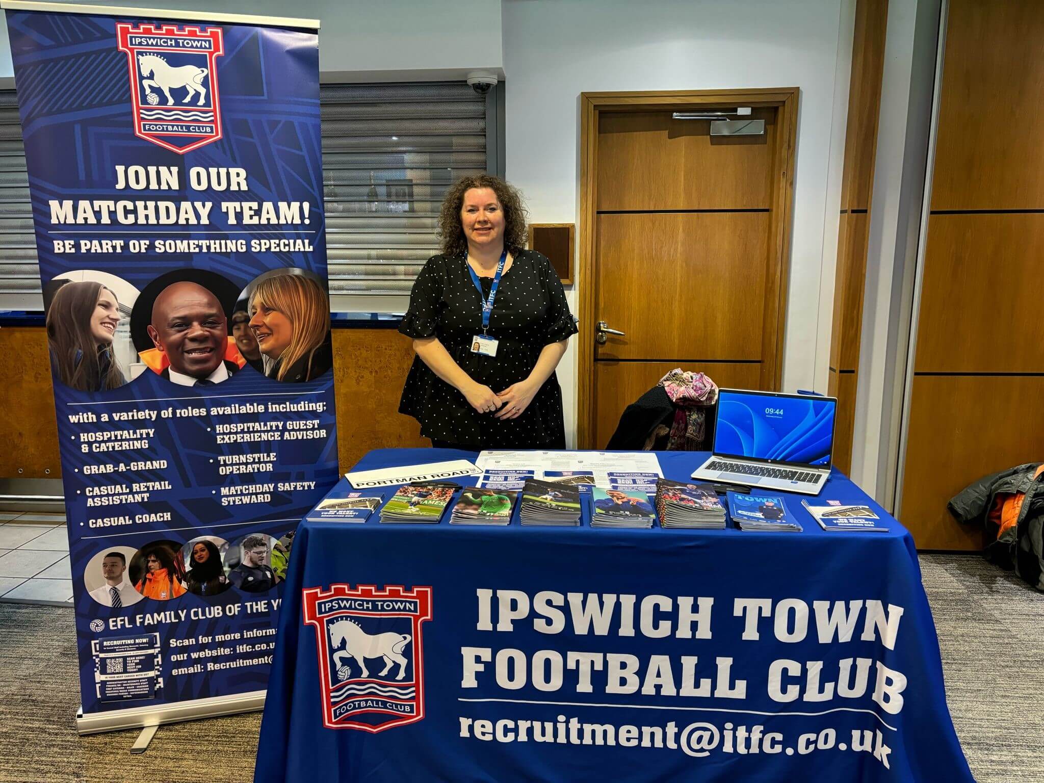 Ipswich Town Football Club at our event in Ipswich