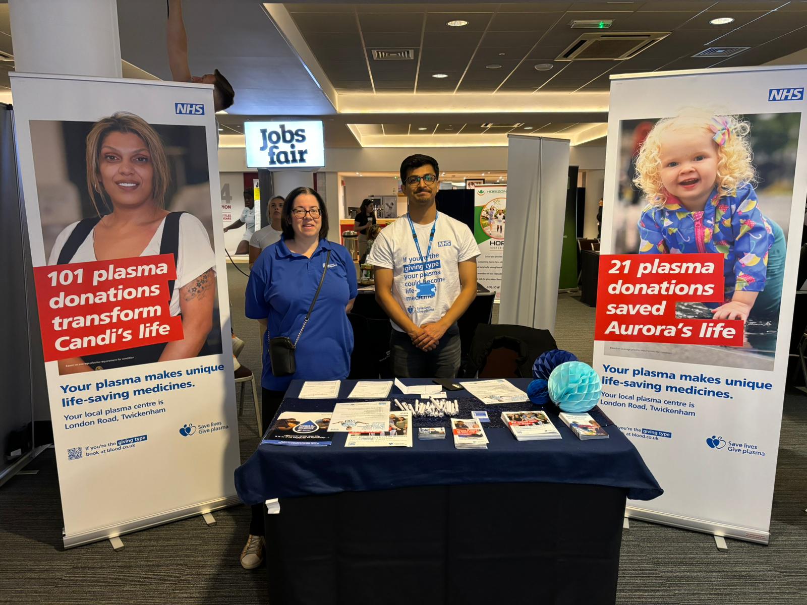 NHS Blood Transplant at our event in West London