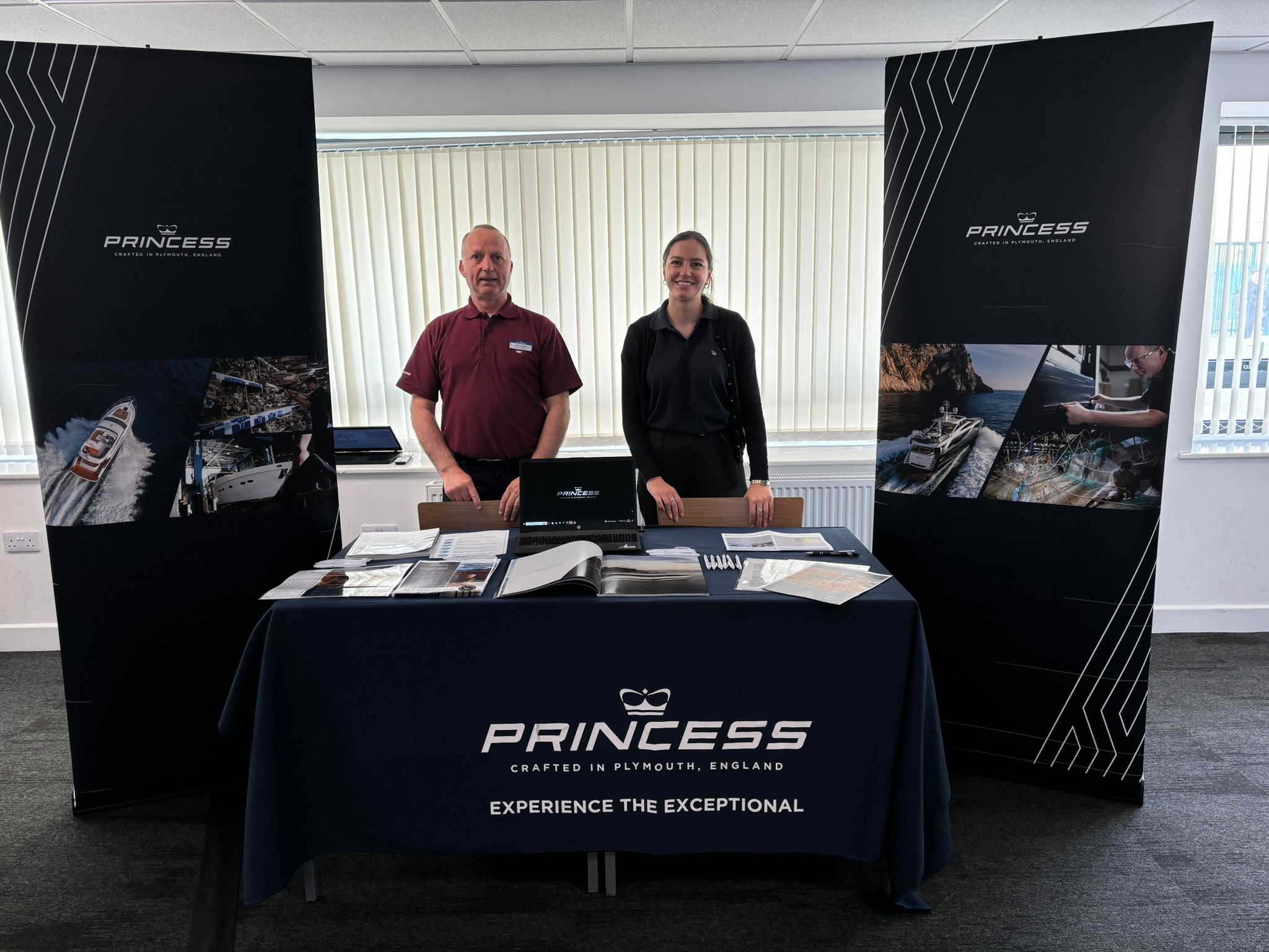 Princess Yachts at our event in Plymouth
