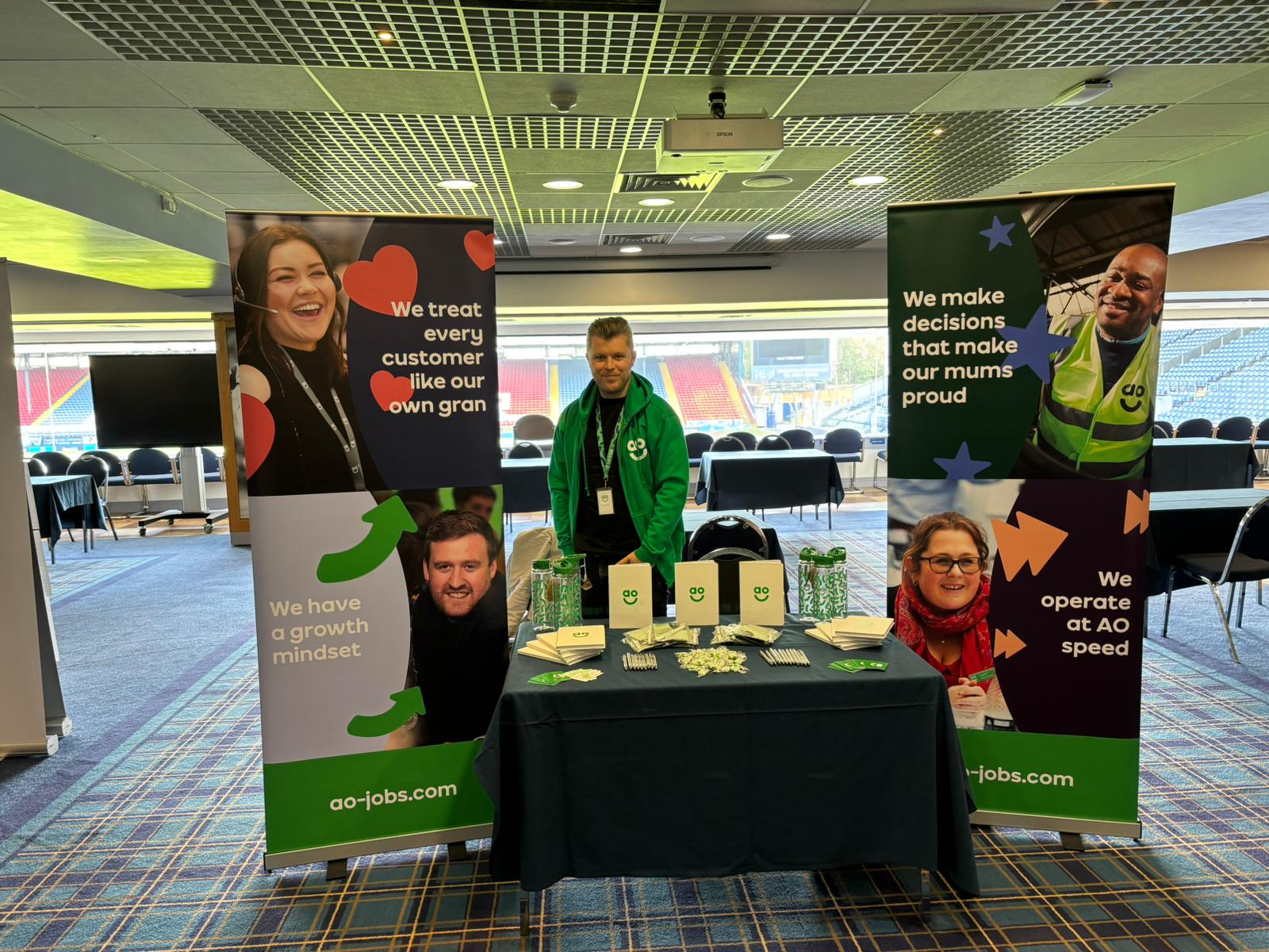 AO.Com at our event in Blackburn