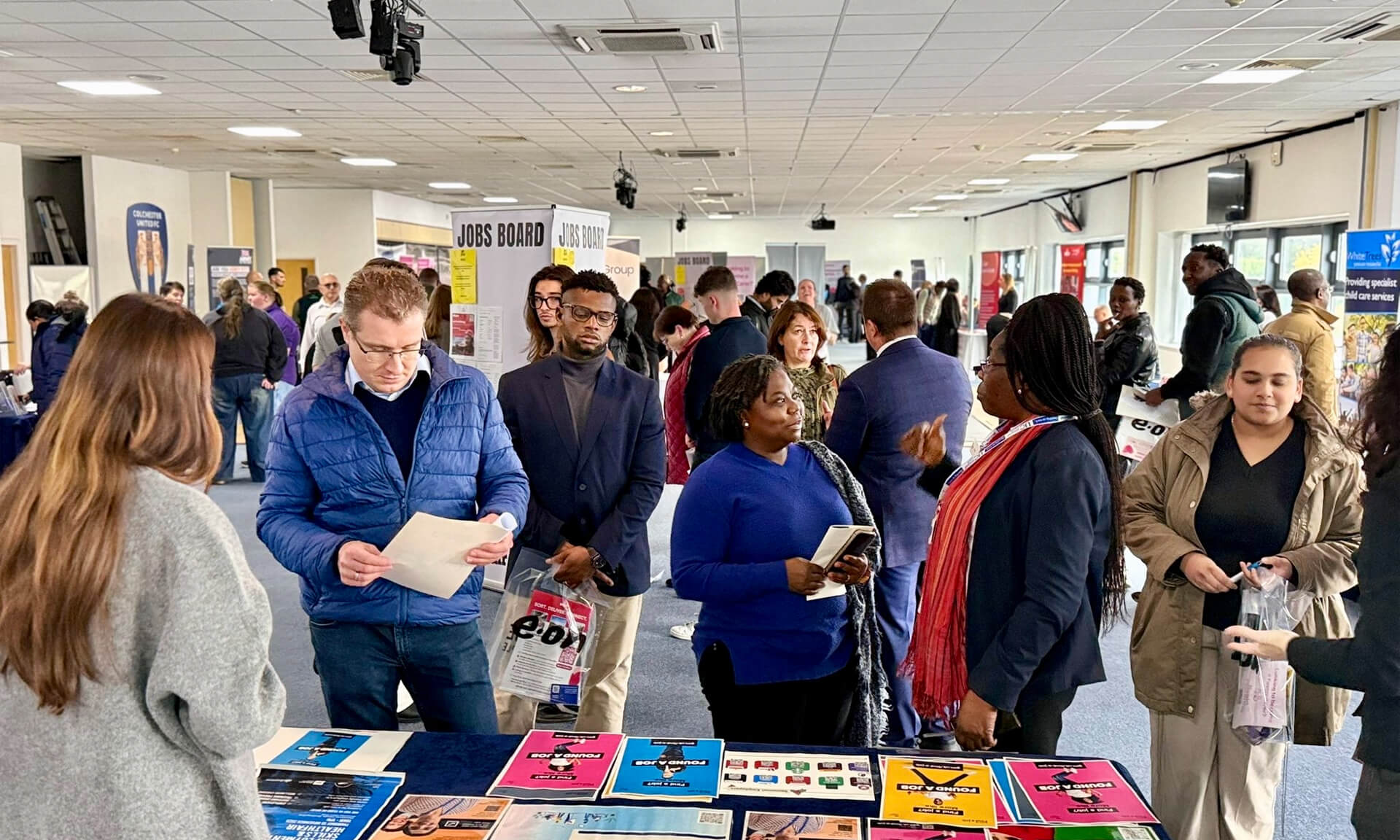 Colchester Jobs Fair in action