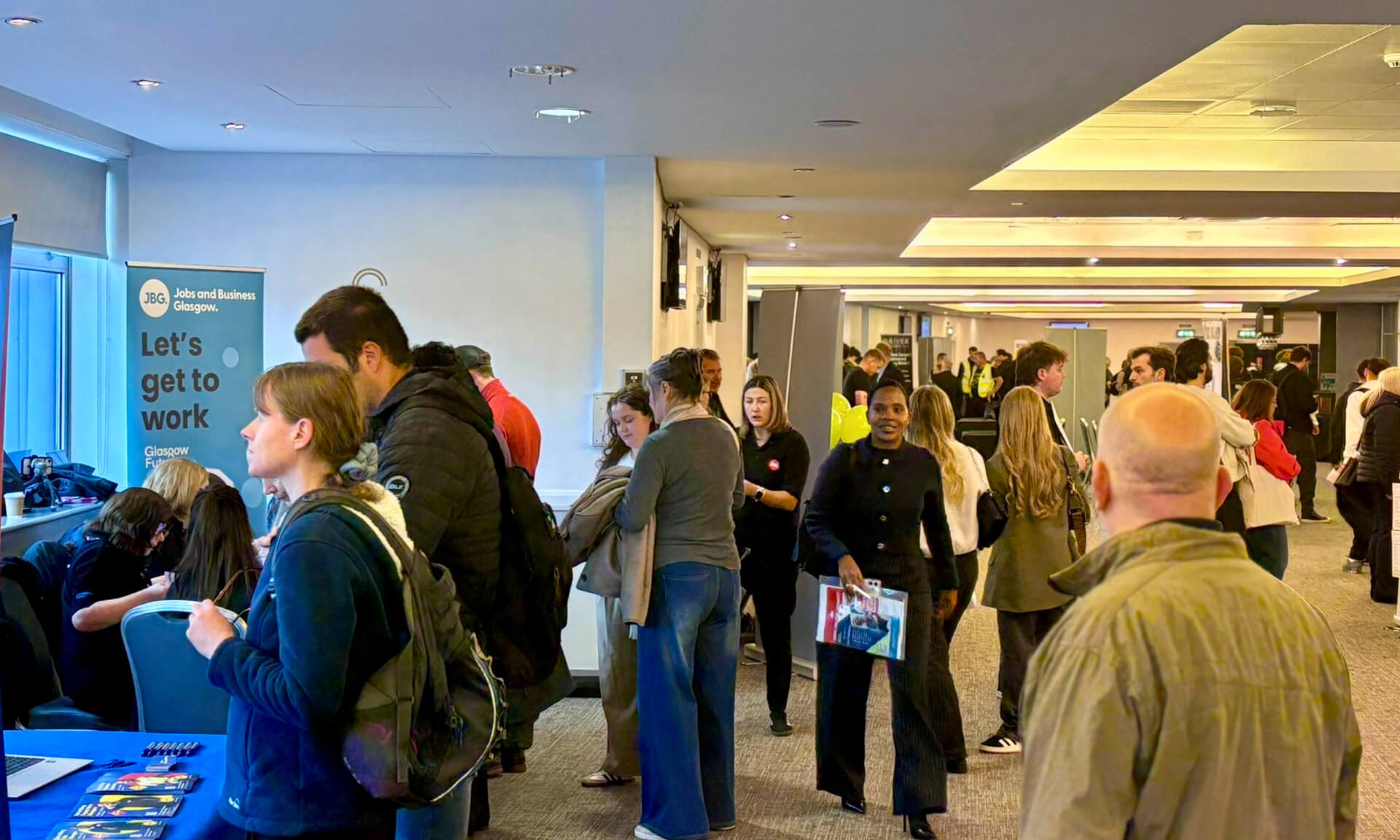 Glasgow Jobs Fair in action
