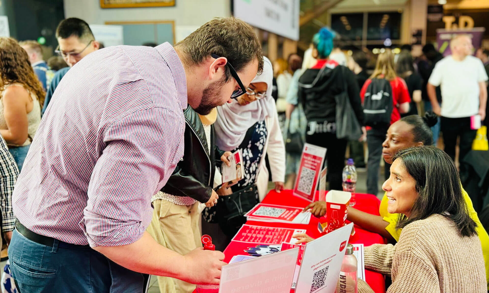 Nottingham Jobs Fair in action