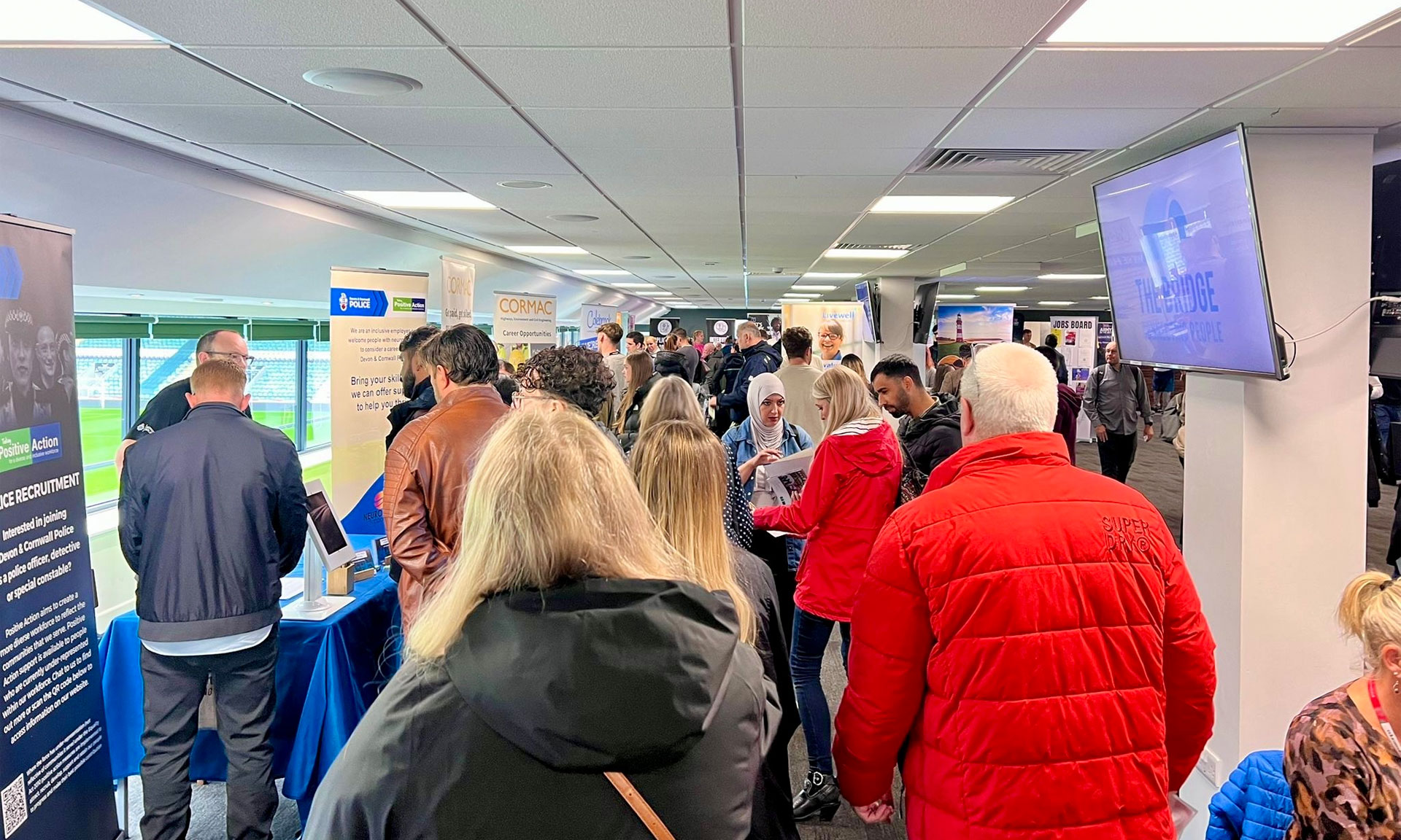 Plymouth Jobs Fair in action