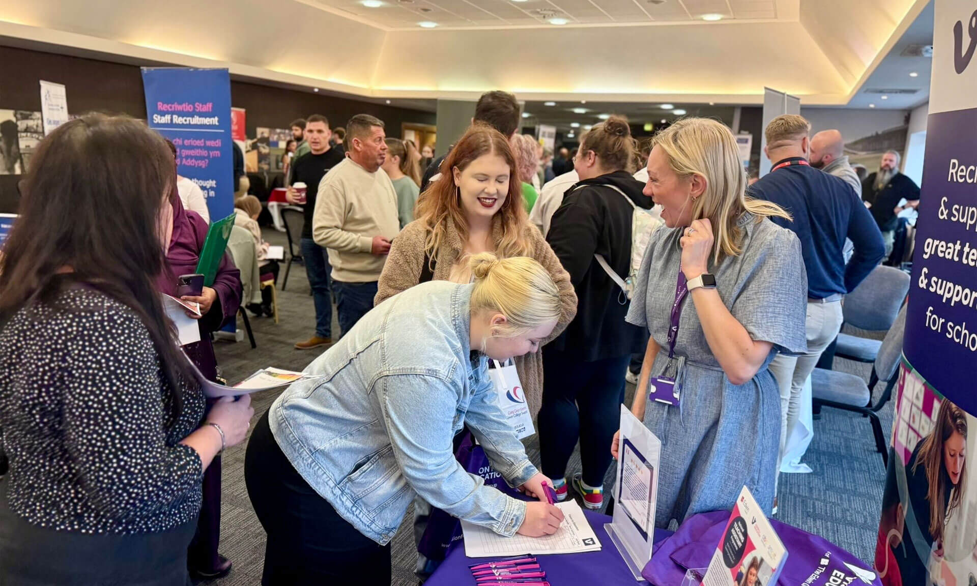 Swansea Jobs Fair in action