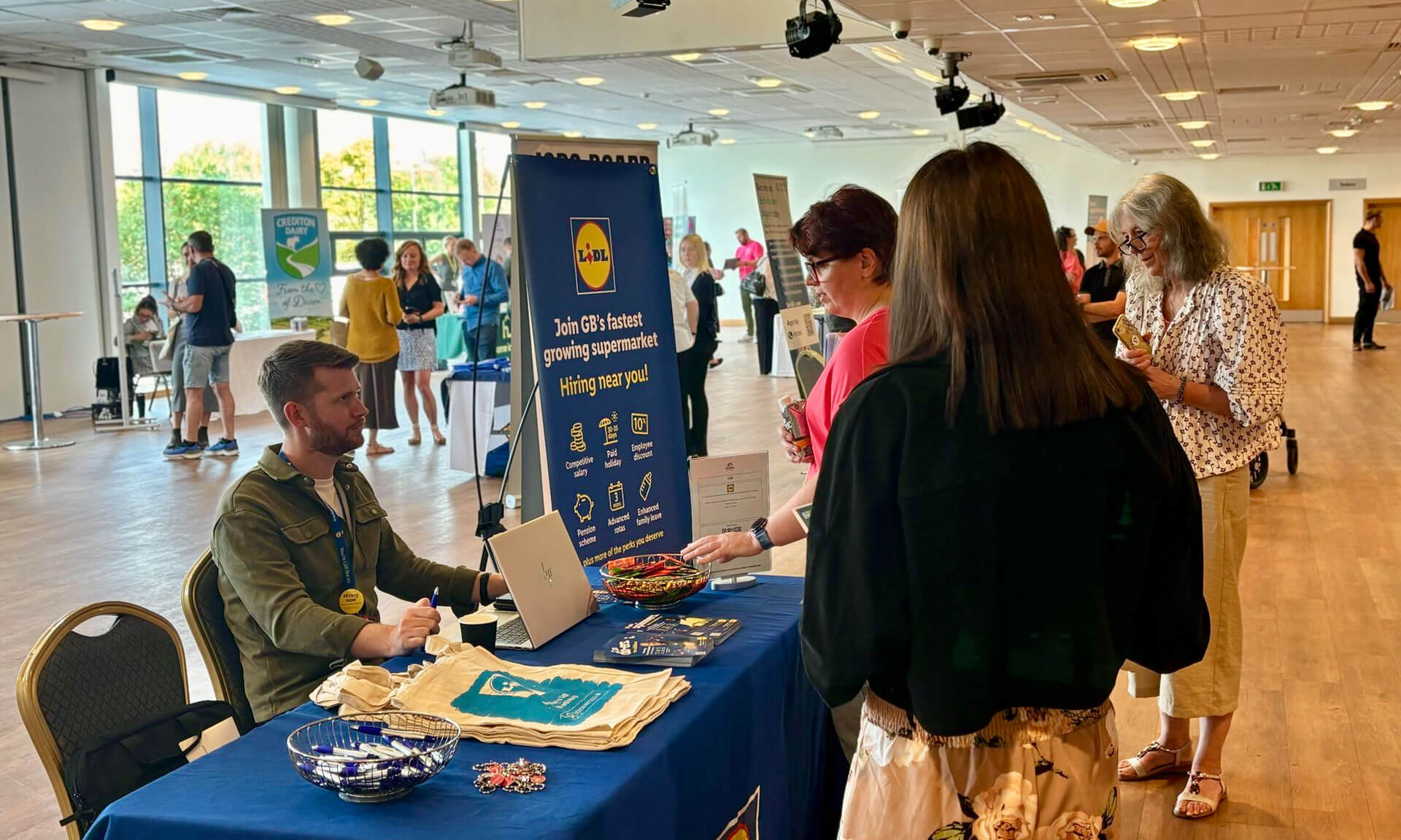 Exeter Jobs Fair in action
