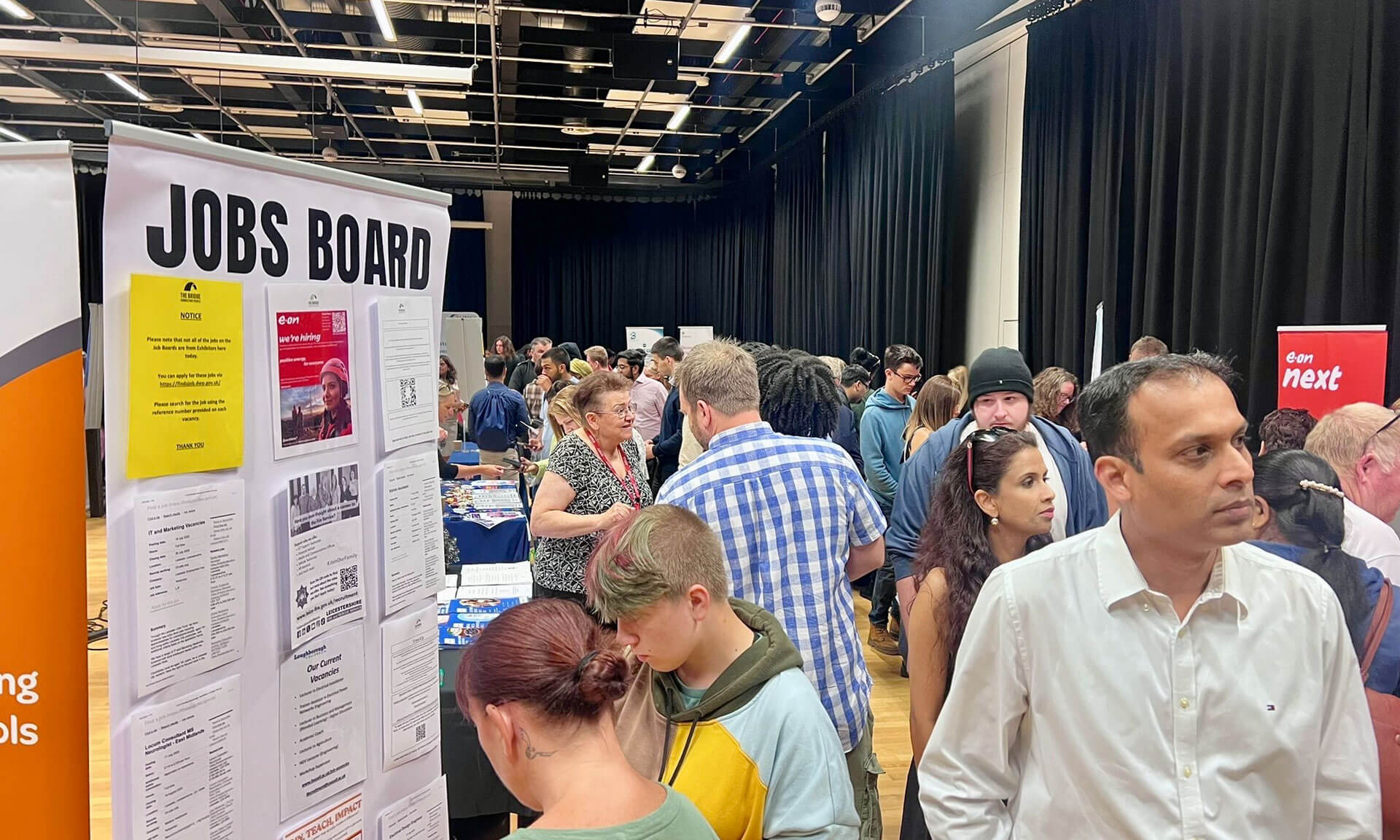 Leicester Jobs Fair in action
