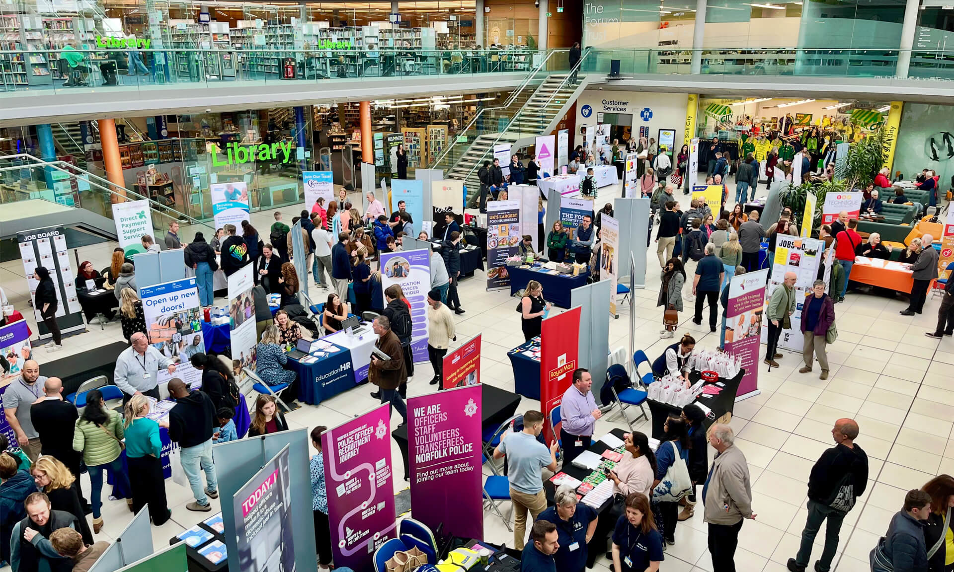 Norwich Jobs Fair in action