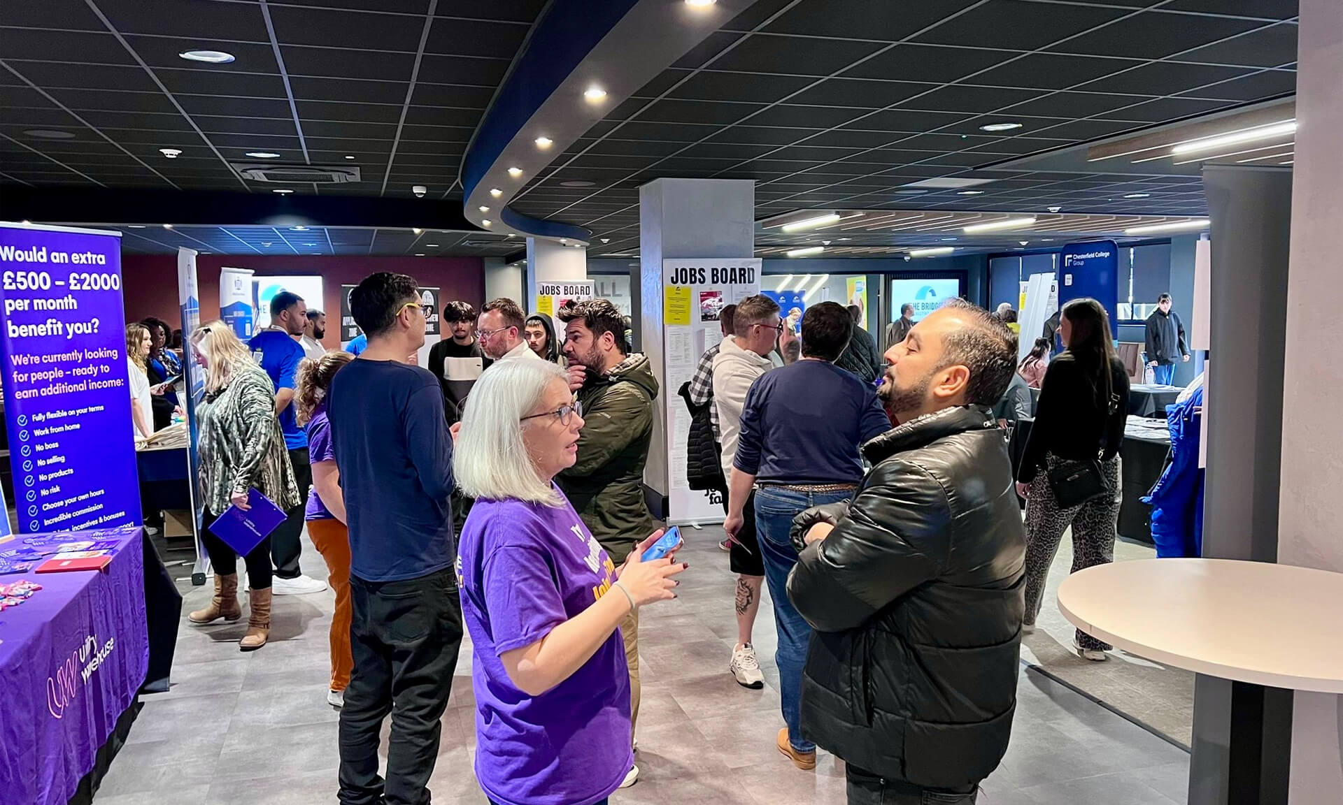 Sheffield Jobs Fair in action