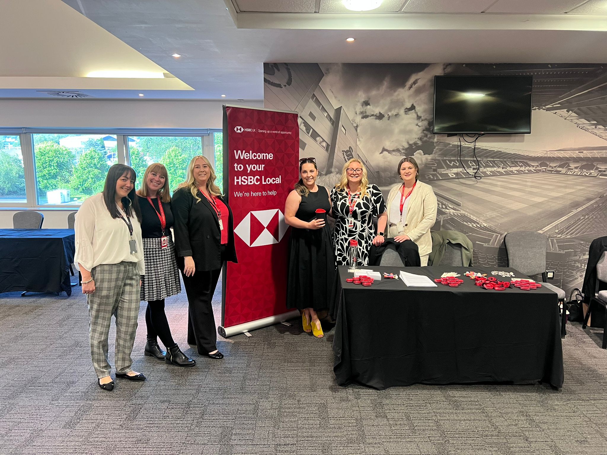 HSBC at our event in Swansea