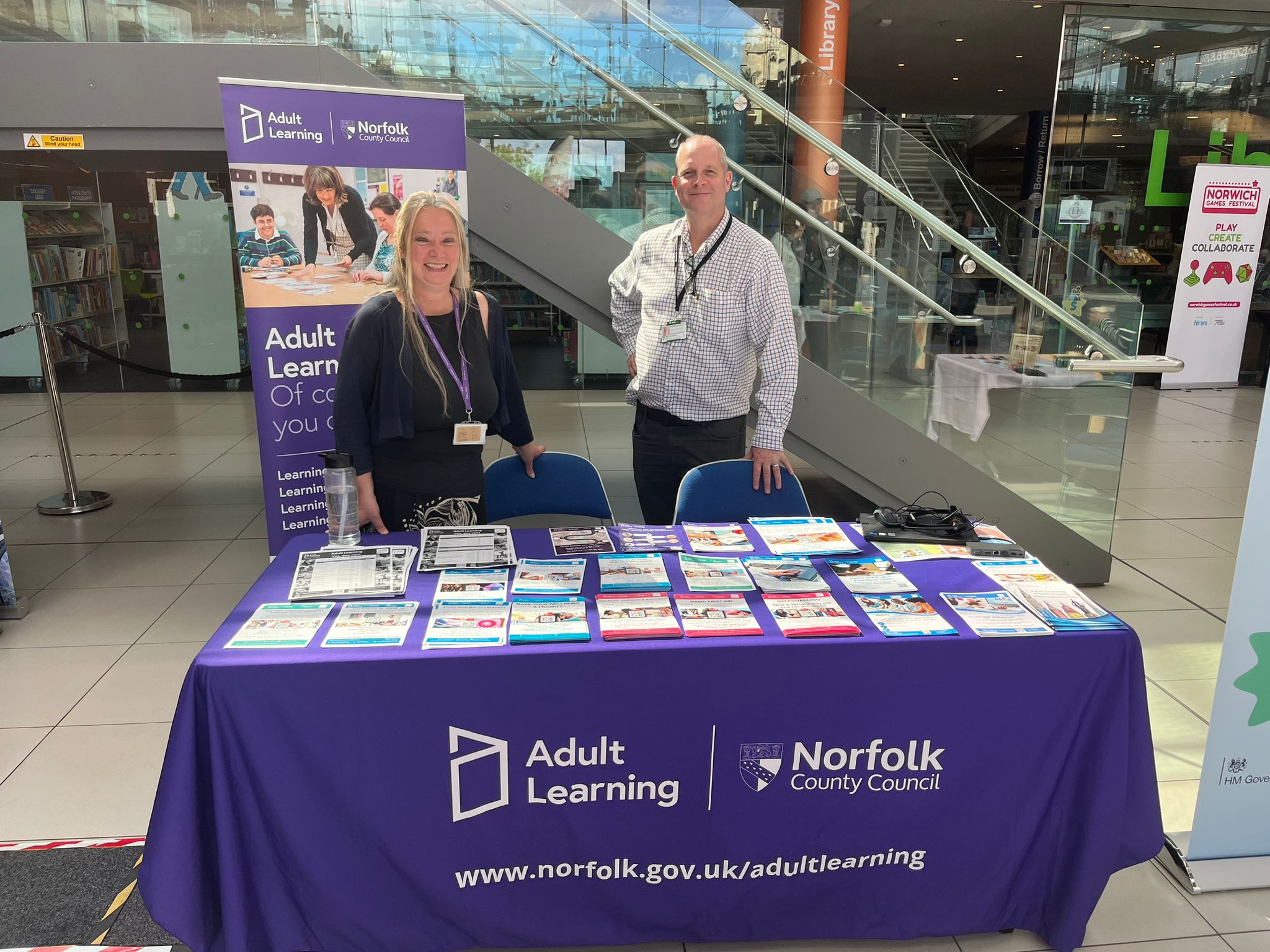 NCC Adult Learning at our event in Norwich