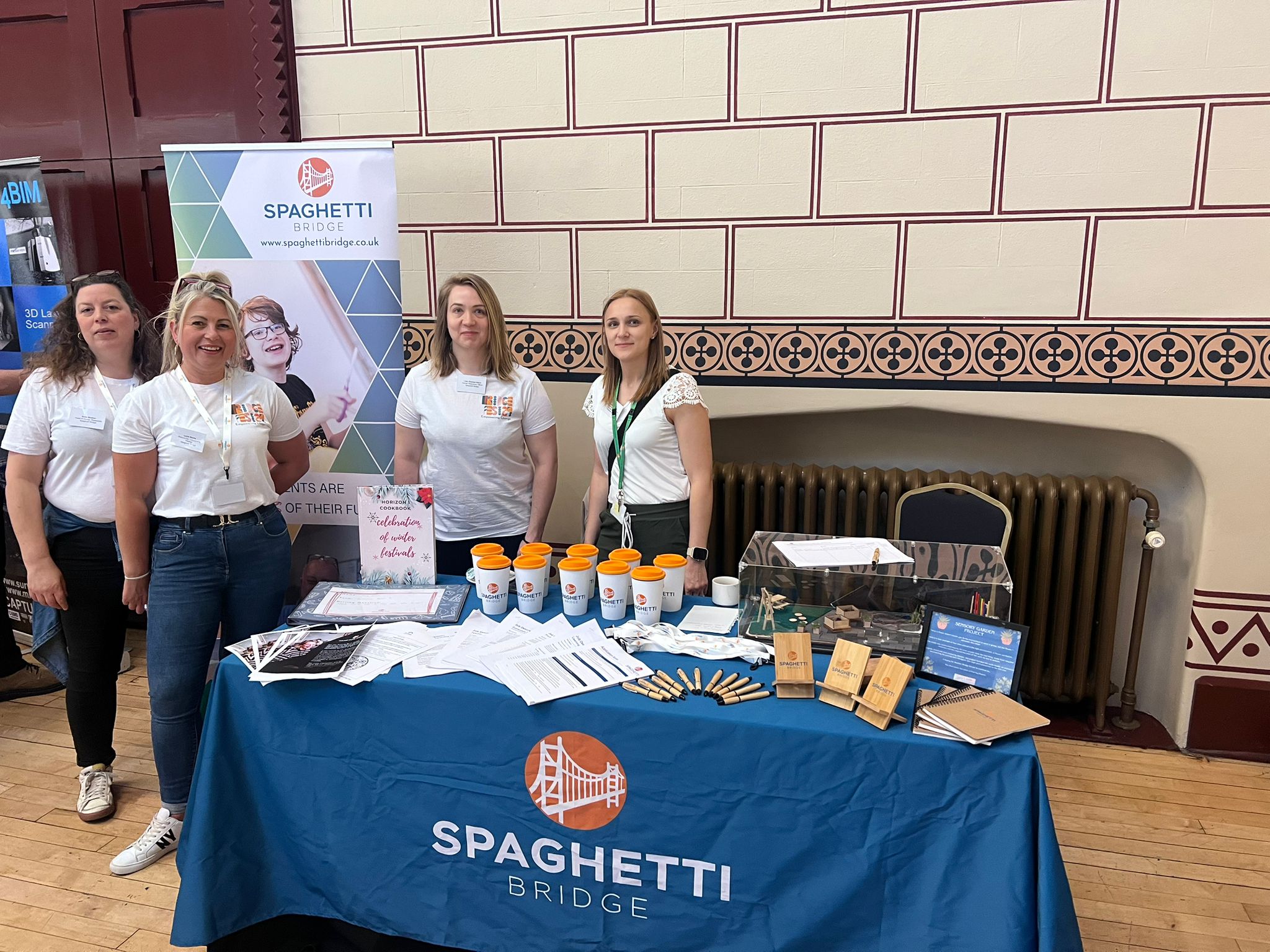 Spaghetti Bridge at our event in Northampton