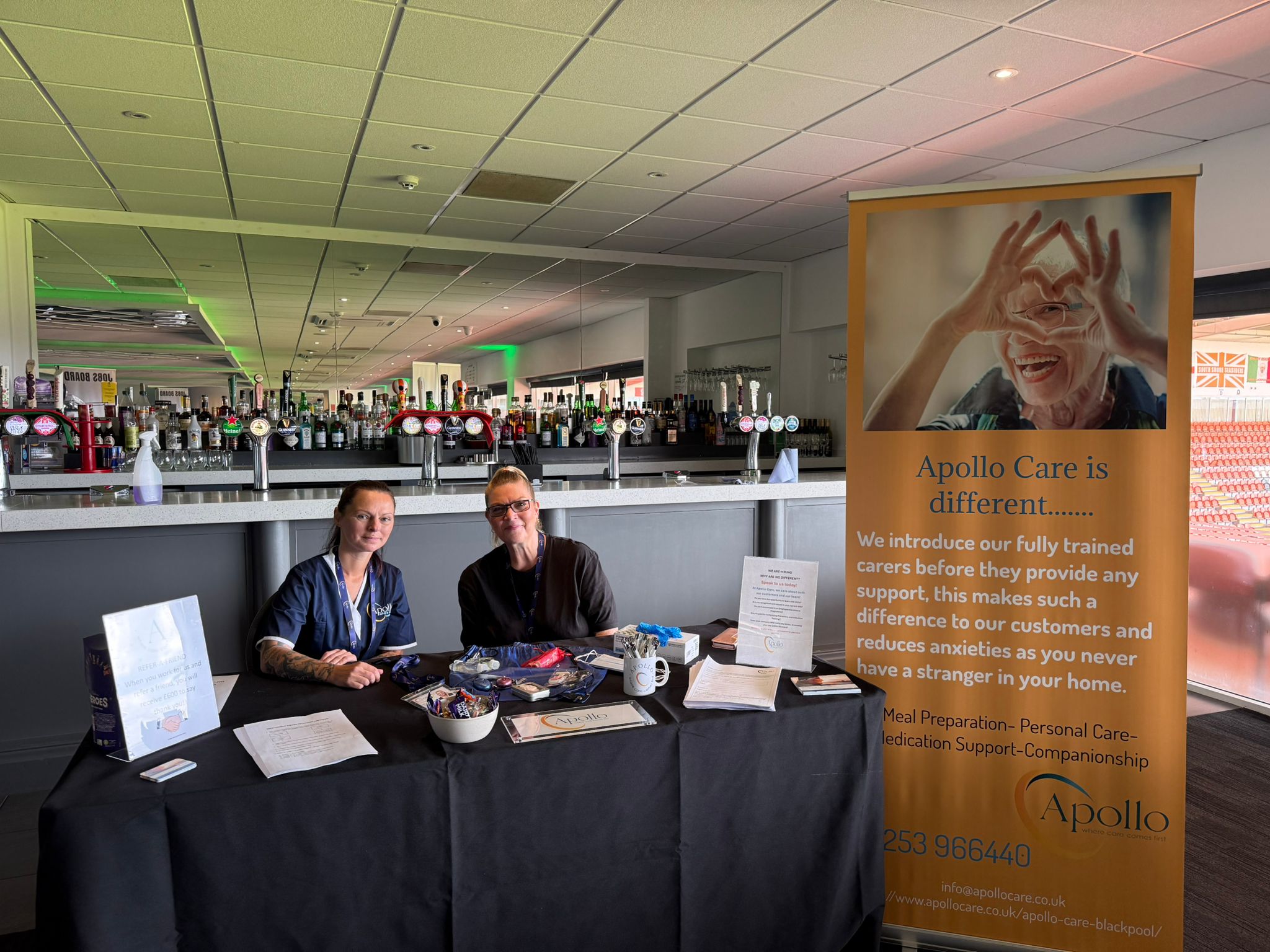 Apollo Care at our event in Blackpool