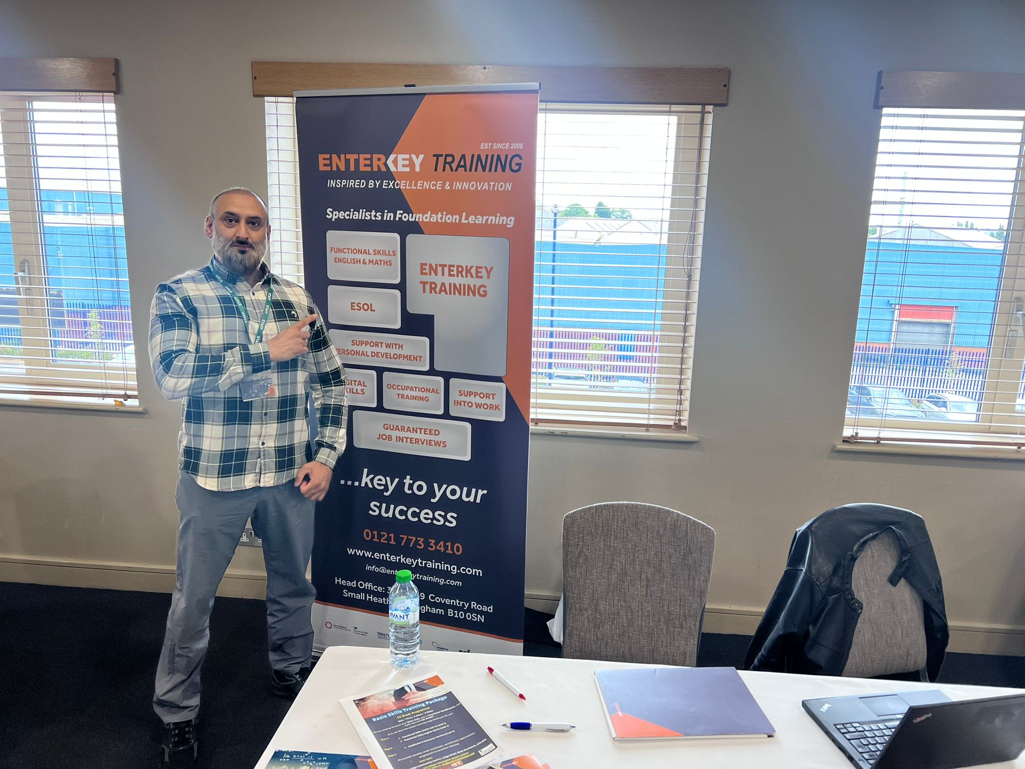 Enterkey Training at our event in West Brom