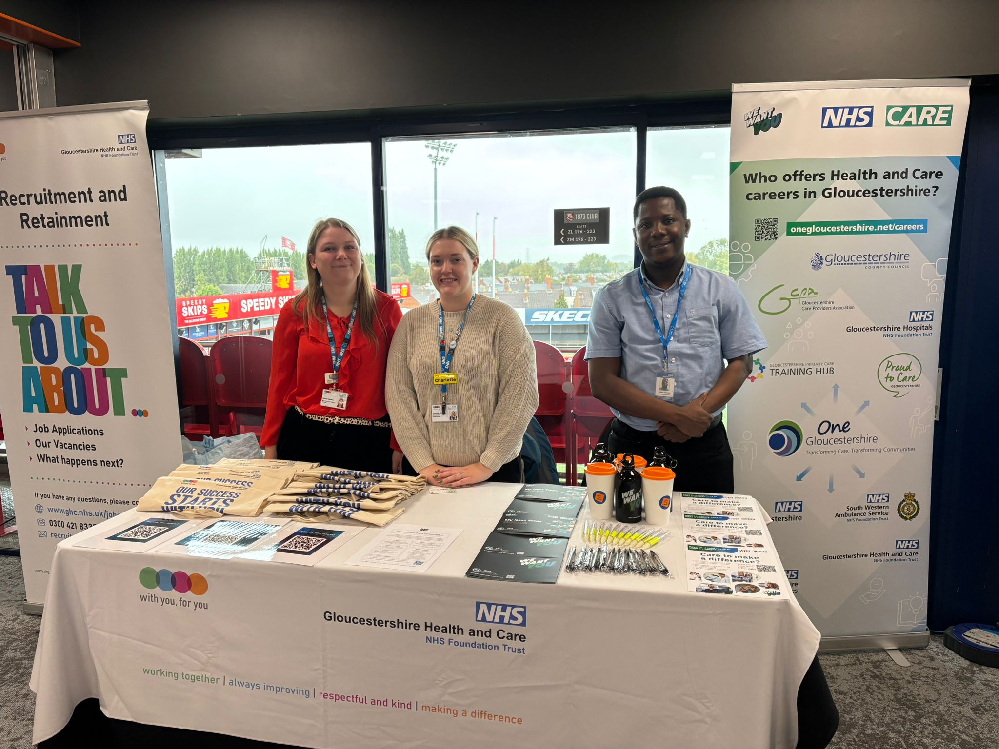 Gloucestershire Health and Care NHS at our event in Gloucester & Cheltenham