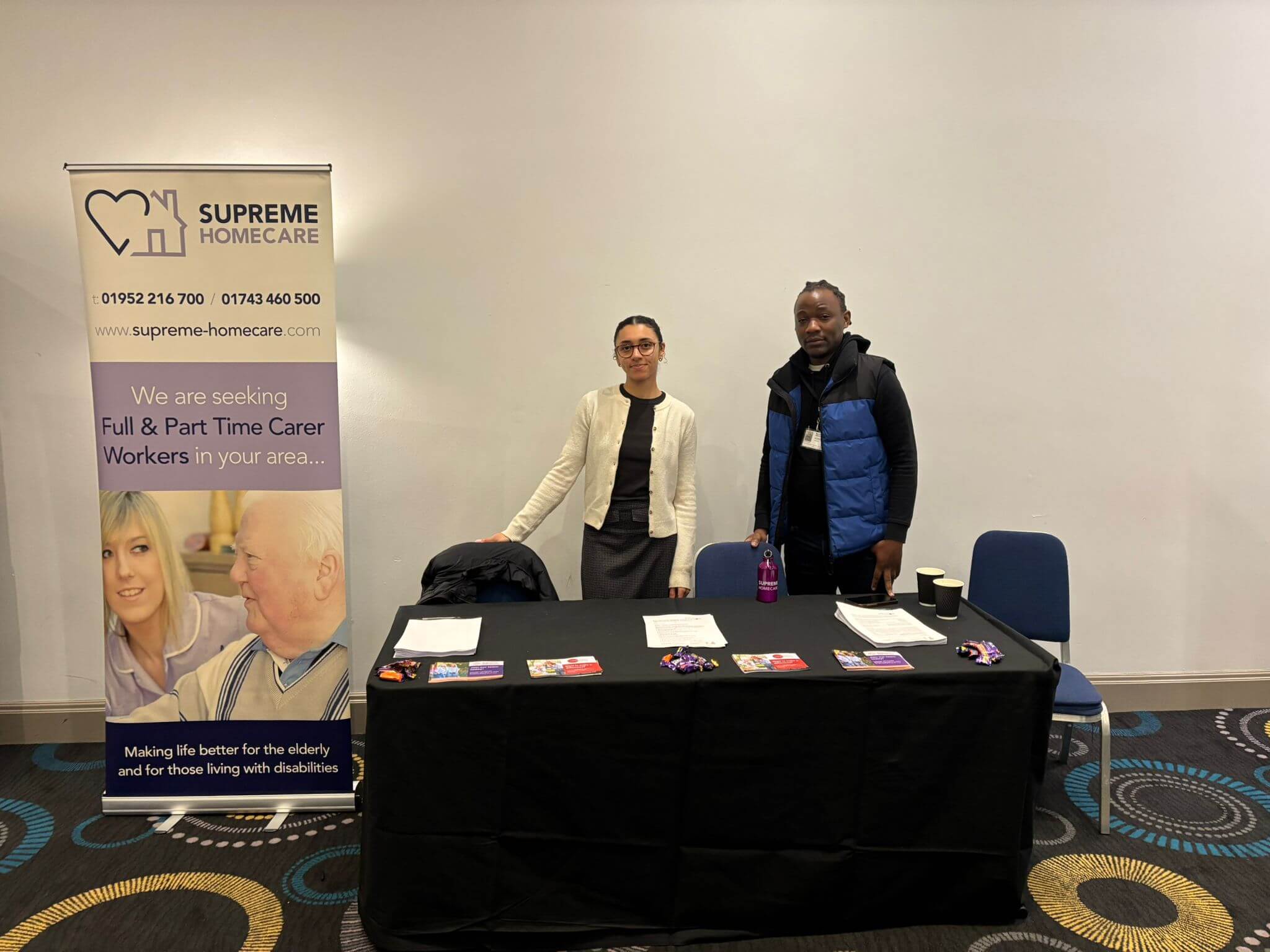 Supreme Homecare at our event in Telford & Shrewsbury