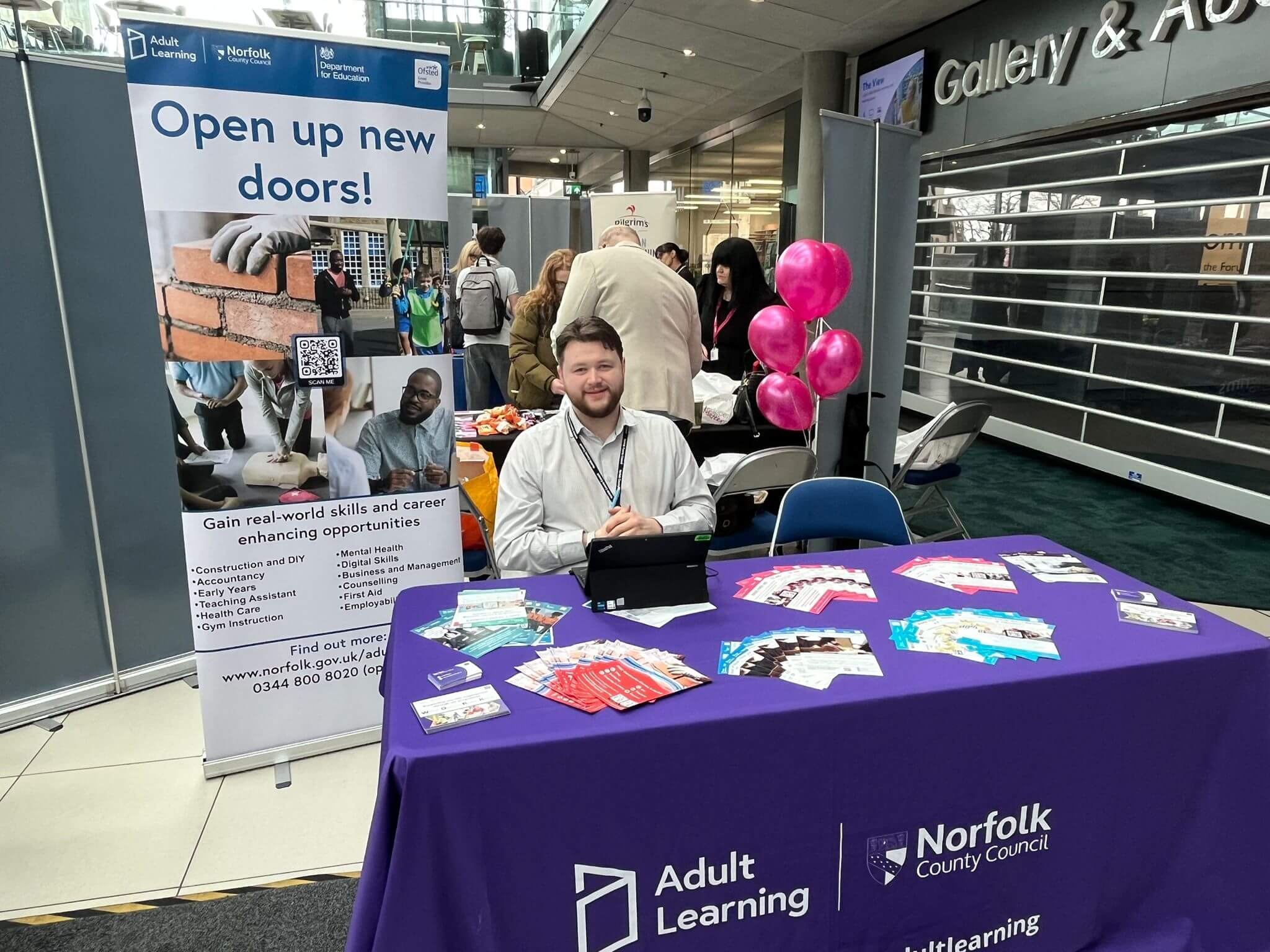 Norfolk County Council Adult Learning at our event in Norwich