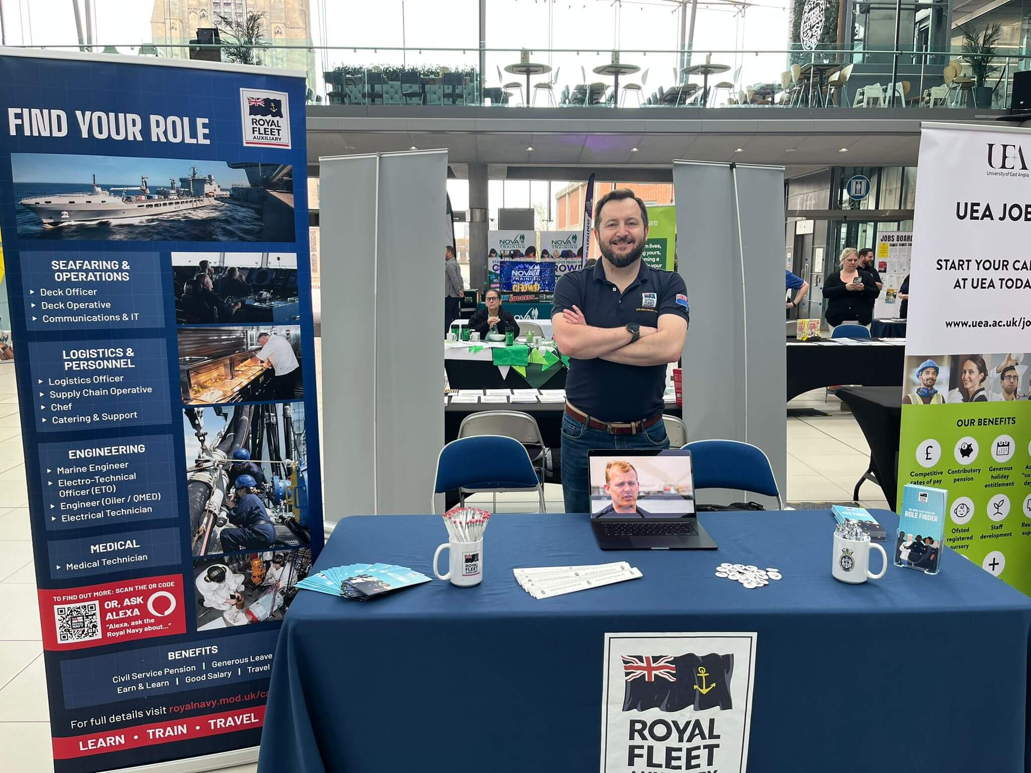 Royal Fleet Auxiliary at our event in Norwich