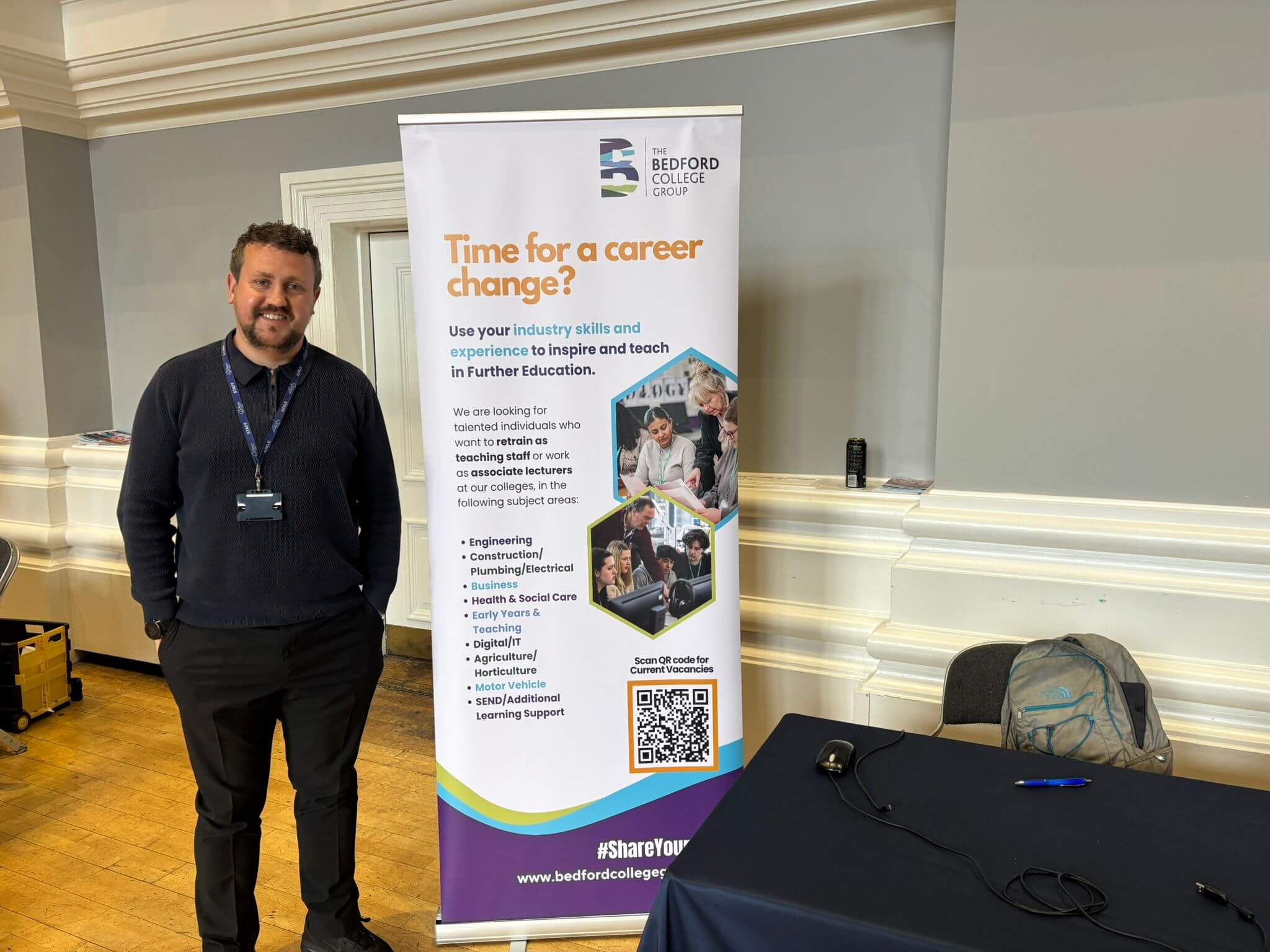 The Bedford College Group at our event in Bedford