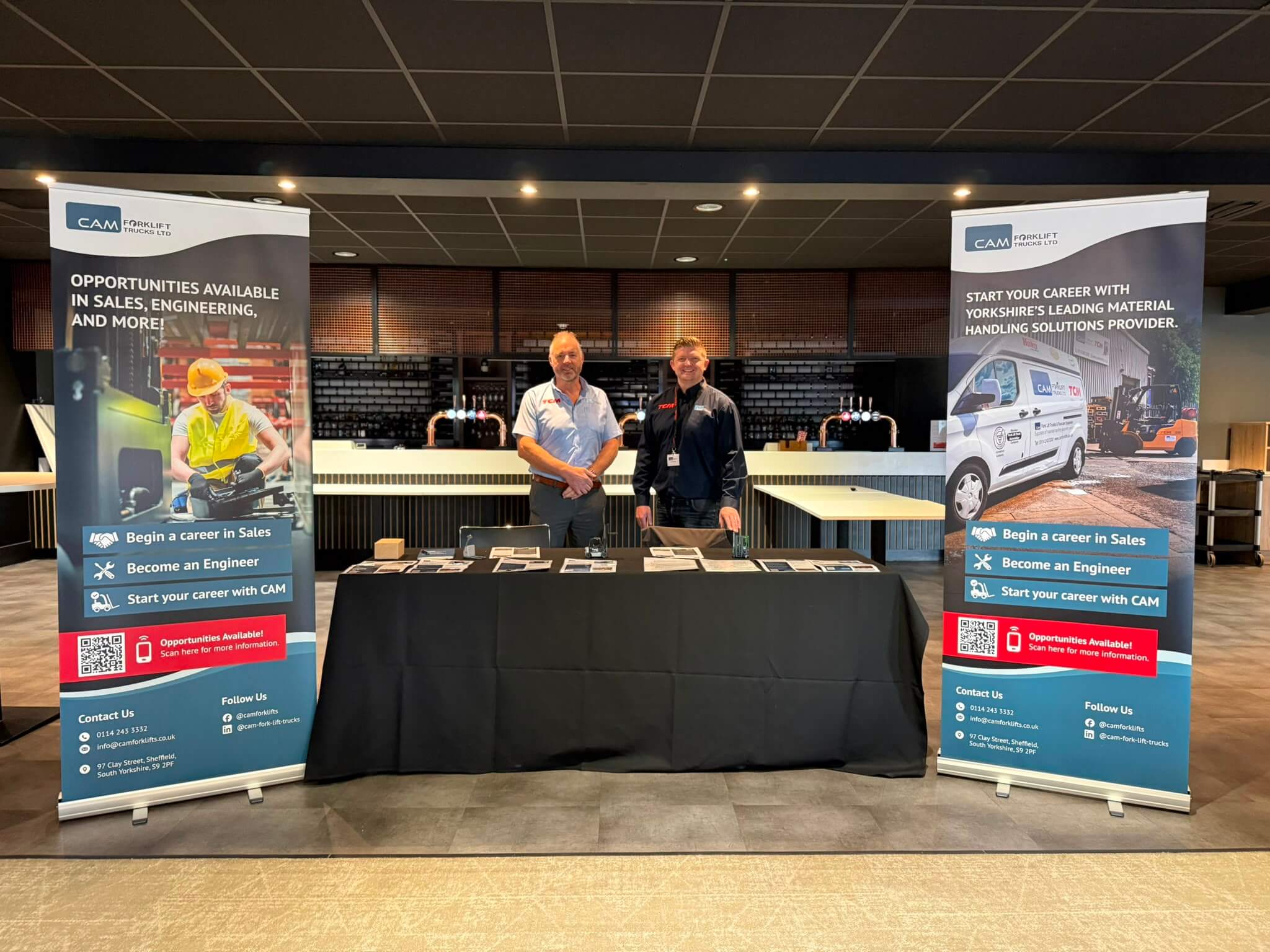 Cam Forklift Trucks at our event in Sheffield